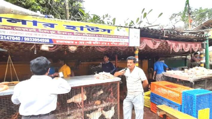 Corona virus effecting chicken sale in Midnapore Corona virus effecting chicken sale in Midnapore