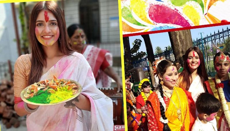 সারা বাংলা মেতেছে এই দোল উৎসবে। বাঘাযতীন তরুণ সংঘের প্রভাত ফেরি অনুষ্ঠানে যোগ দিয়ে বসন্ত উৎসব উদযাপনে মেতেছেন অভিনেত্রী।তবে একা নন ছেলে সহজকে নিয়ে এই দোলের আনন্দে মেতেছেন অভিনেত্রী।