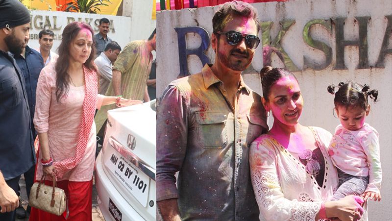 old rare picture of bollywood celebrity holi celebration