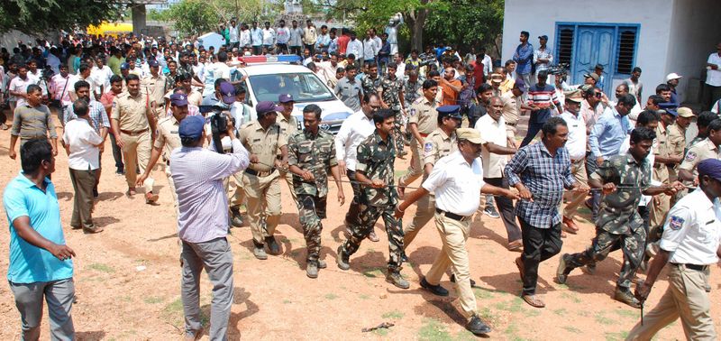 మారుతిరావు అంతిమయాత్రకు పోలీసుల భారీ బందోబస్తు