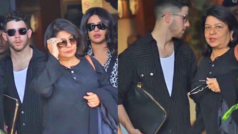 Priyanka Chopra Mother Grand Farewell for Son in Law Nick Jonas KPG