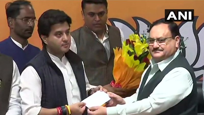 Jyotiraditya Scindia gets formally saffronised as lotus gets one more petal to it