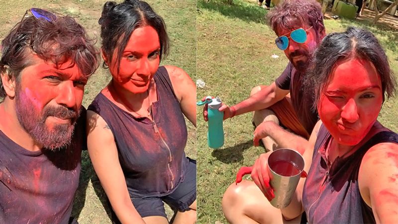 Kamya Punjabi First Holi with Husband after her Wedding KPG