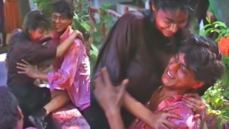 Shahrukh khan Celebrate Holi with Wife Gauri Khan before 20 Years ago KPG
