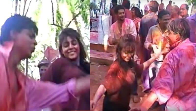 Shahrukh khan Celebrate Holi with Wife Gauri Khan before 20 Years ago KPG