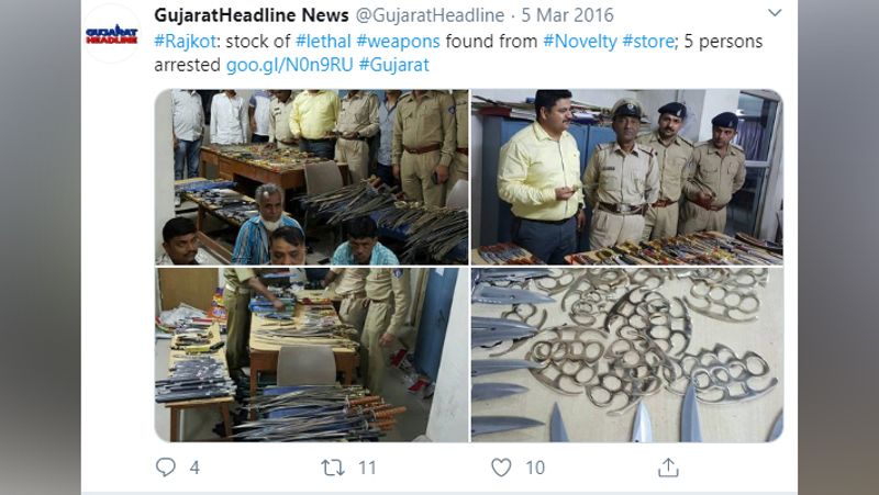 Reality behind photos of weapons seized shared under the name of delhi riots kph