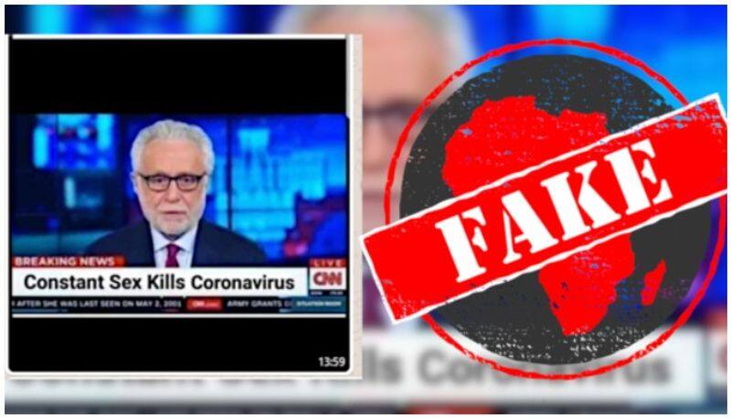 Constant sex kills coronavirus? No, screenshot of CNN report manipulated