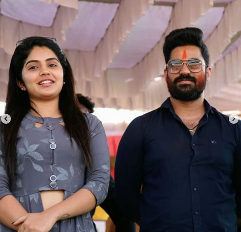 bigg-boss-winner-shine-shetty-megha-shetty in holi celebration