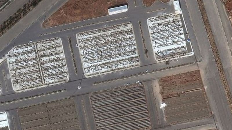 Satellite images revealed iran digs mass graves for dead bodies corona virus kph