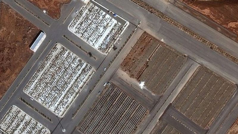 Satellite images revealed iran digs mass graves for dead bodies corona virus kph