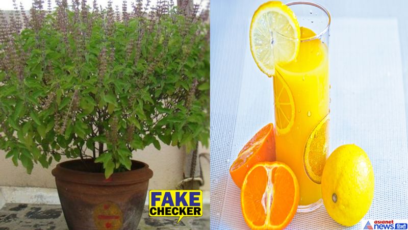 corona virus cure orange and basil juice prevent corona fake viral claim kpt