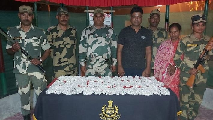 Silver smuggler arrested by Border Security Force Silver smuggler arrested by Border Security Force