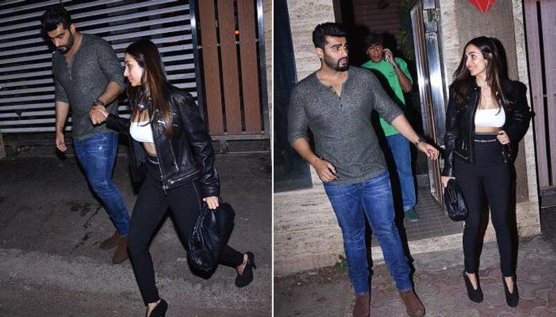 Malaika Arora And Arjun Kapoor Holding Hands in a party