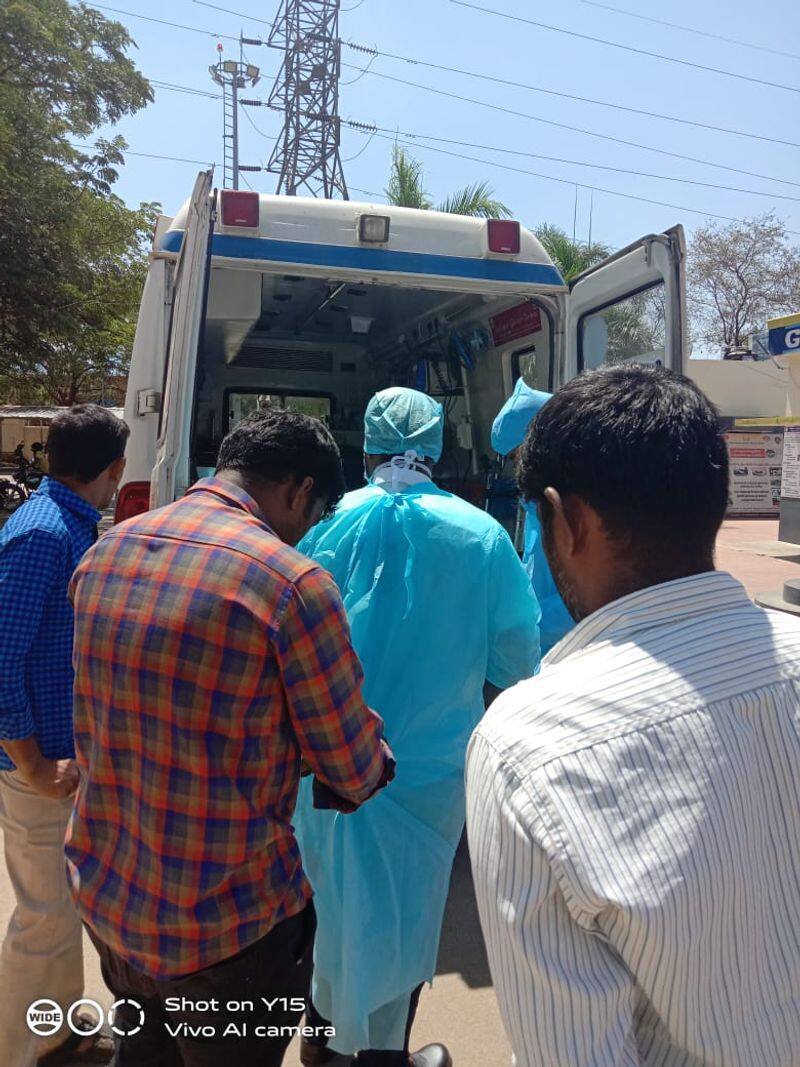 suspected of contracting coronavirus at the harur hospital was sent to the Dharmapuri Government Hospital today