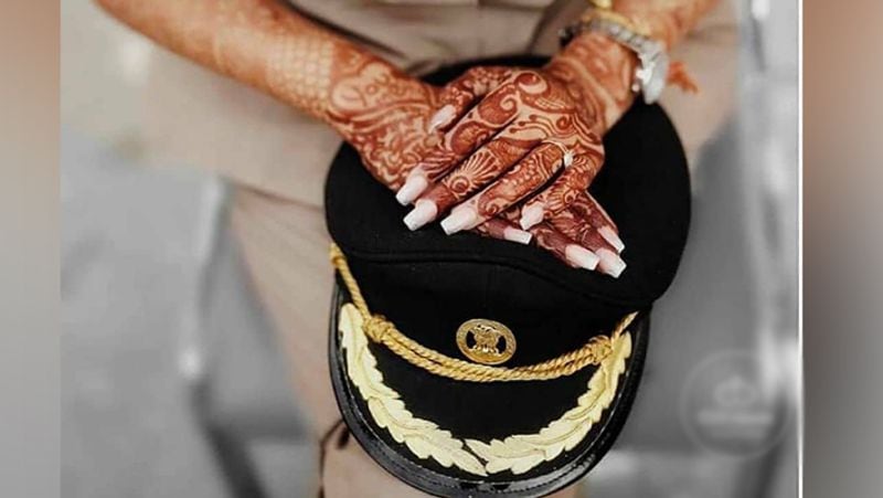 Viral photos of newly wed indian army officer bride photos winning netizens heart kph