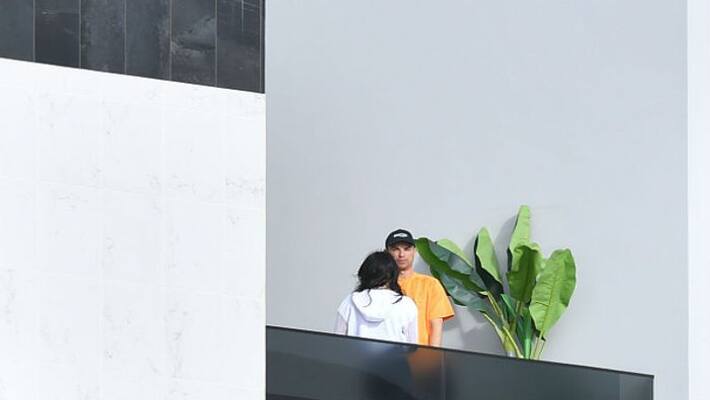 Cristiano Ronaldo in relief, after the negetive report of Coronavirus test Cristiano Ronaldo in relief, after the negetive report of Coronavirus test