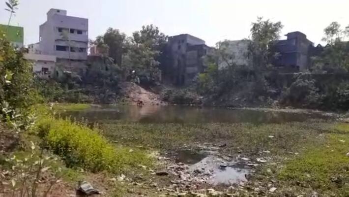 Allegation against BJP councillor of filling waterbody Allegation against BJP councillor of filling waterbody