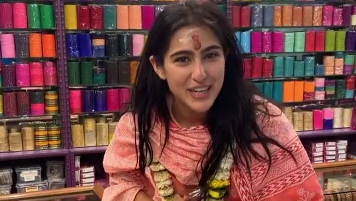 Actress Sara Ali Khan offer Prayer at Kasi Viswanathar Temple Creating a issue Actress Sara Ali Khan offer Prayer at Kasi Viswanathar Temple Creating a issue