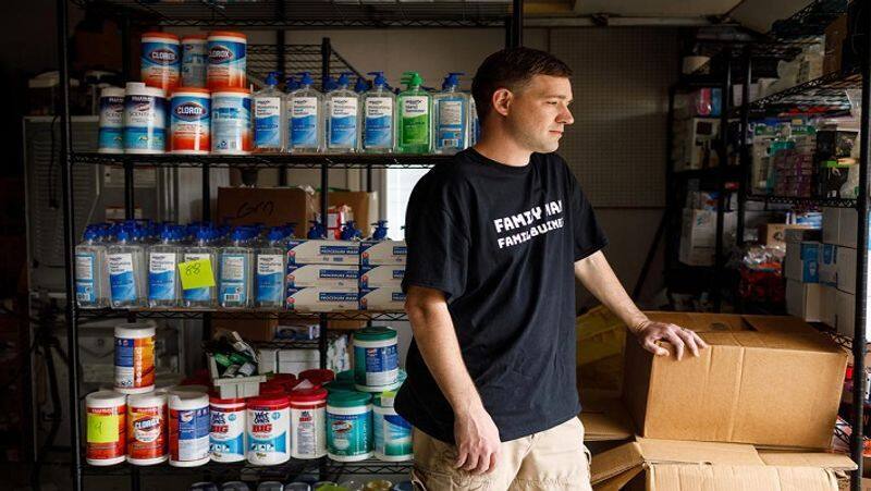man stocked 18000 bottles of sanitizer, caught for black marketing