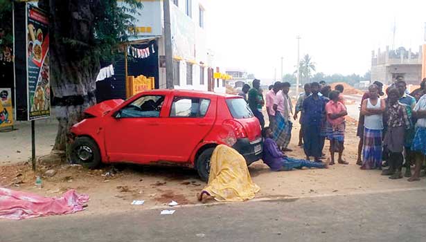 2 women killed in a car accident near ranipet 2 women killed in a car accident near ranipet