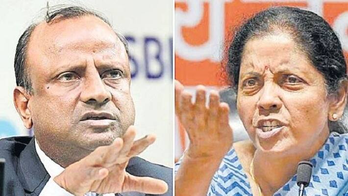 central finance minister Nirmala sitaraman humiliated SBI Chairman rajanish kumar central finance minister Nirmala sitaraman humiliated SBI Chairman rajanish kumar