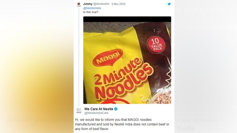 Reality behind beef flavored Maggie sold in indian market kph