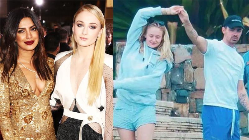 priyanka chopra pregnant sister in law sophie turner enjoying babymoon in mexico KPJ