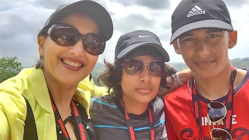 Madhuri dixit Shares Pic Elder Son Arin on his birthday KPG