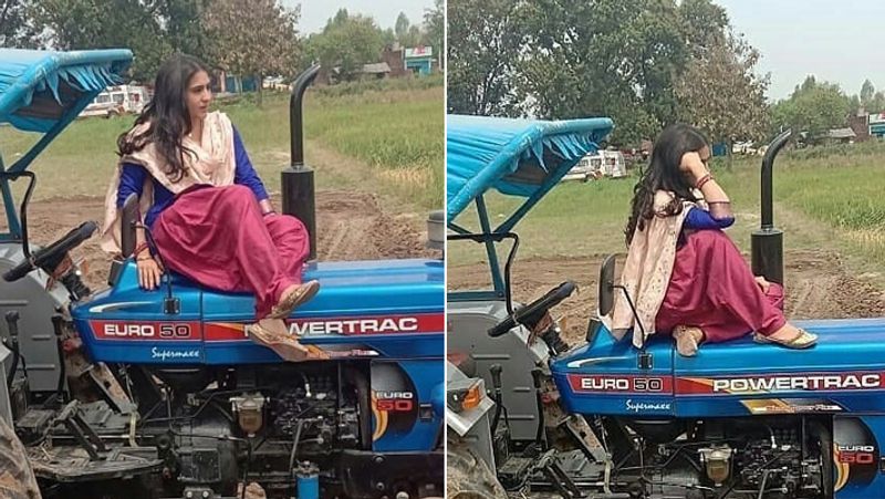 Sara ali khan shared pics in desy style while shooting atrangi re in Banaras KPY