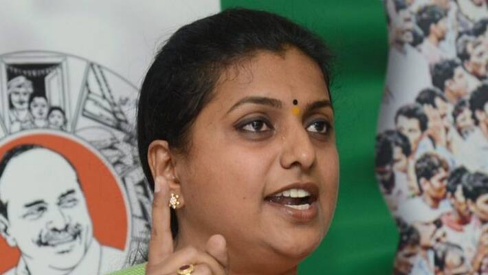 Roja retaliates Jana Sena chief Pawan Kalyan Roja retaliates Jana Sena chief Pawan Kalyan