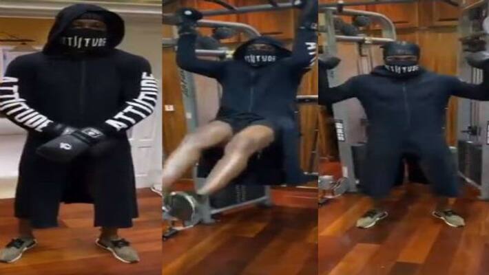 Chris Gayle take stay at home challenge and uploads his exercise video Chris Gayle take stay at home challenge and uploads his exercise video