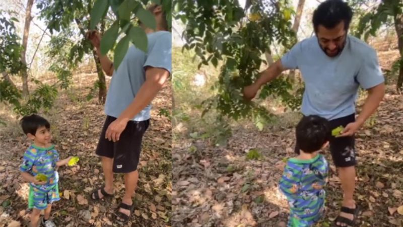 Salman Khan Spends Time With Nephew Ahil Sharma with Nature During Self Quarantine KPJ