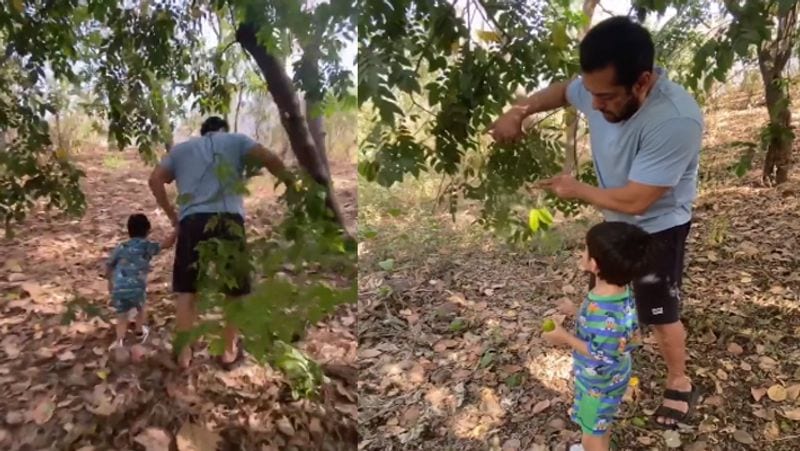 Salman Khan Spends Time With Nephew Ahil Sharma with Nature During Self Quarantine KPJ