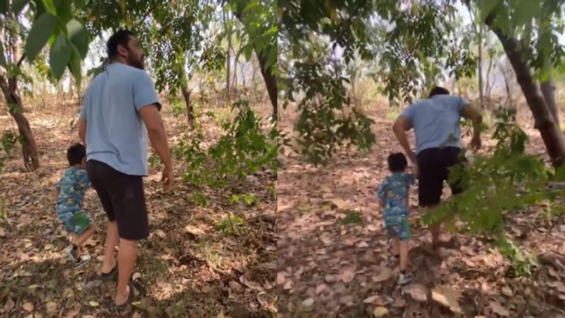 Salman Khan Spends Time With Nephew Ahil Sharma with Nature During Self Quarantine KPJ