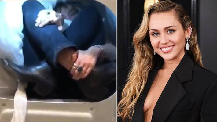 Hollywood Singer miley cyrus get locked her self in washing machine due to Corona virus KPY Hollywood Singer miley cyrus get locked her self in washing machine due to Corona virus KPY