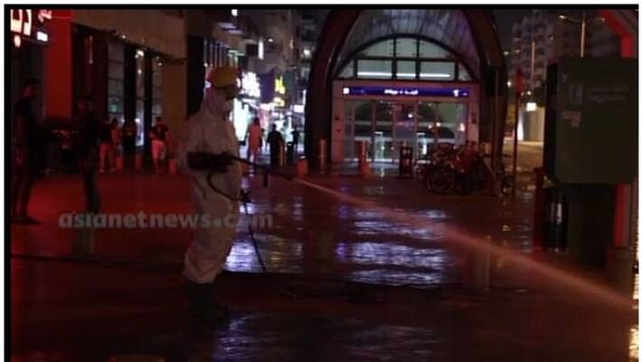 dubai municipality sterilizes streets to prevent covid 19 coronavirus spread dubai municipality sterilizes streets to prevent covid 19 coronavirus spread