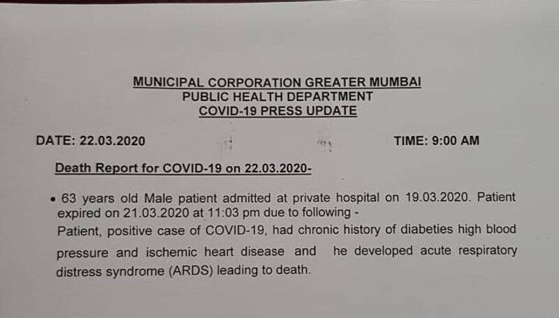 covid 19 fifth death reported in India from Maharashtra