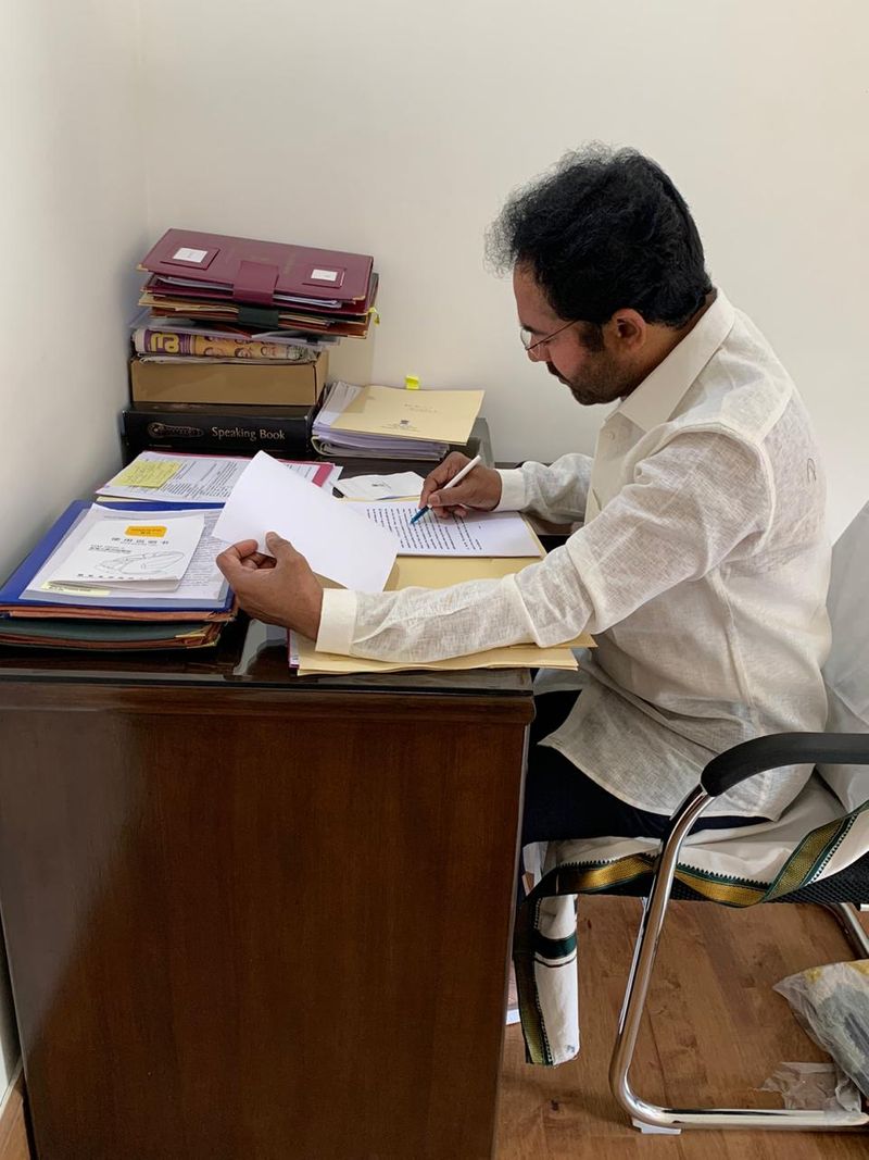 Ysrcp mp bala souri meets union home minister Rajnath singh