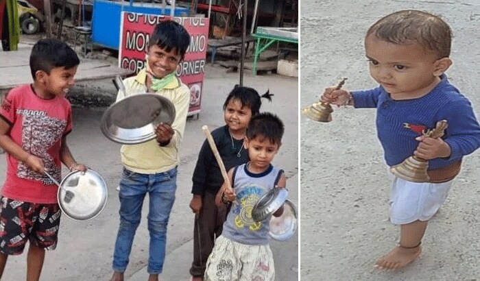 people of country clapped platters and bells to support janta curfew KPR