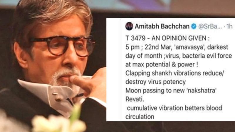Amitabh bachchan Tweet misinformation about coronavirus and Troll KPG