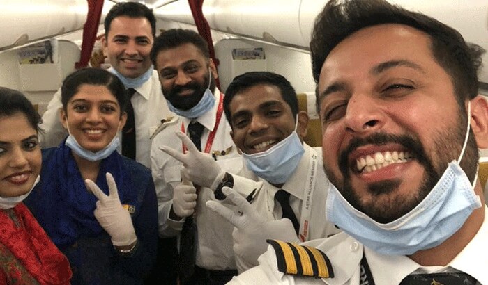 coronavirus cases woman captain swati rawal operate rescue flight 263 indians italy pm modi KPR