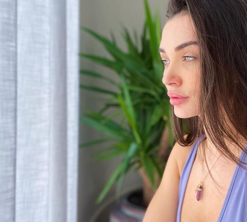 Amy jackson shares quarantine picture with her son