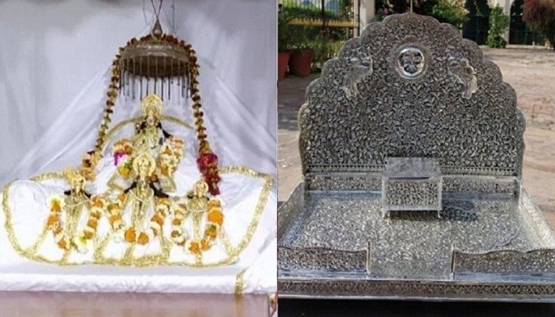 Ramlala seated in a 9.50 kg silver throne in a new temple of 432 sq ft, broken 28 years record in Ayodhya asa