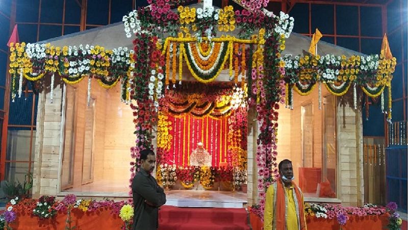 Ramlala seated in a 9.50 kg silver throne in a new temple of 432 sq ft, broken 28 years record in Ayodhya asa
