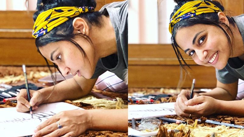 Hina khan shares her quarantine timepass photos of her social media