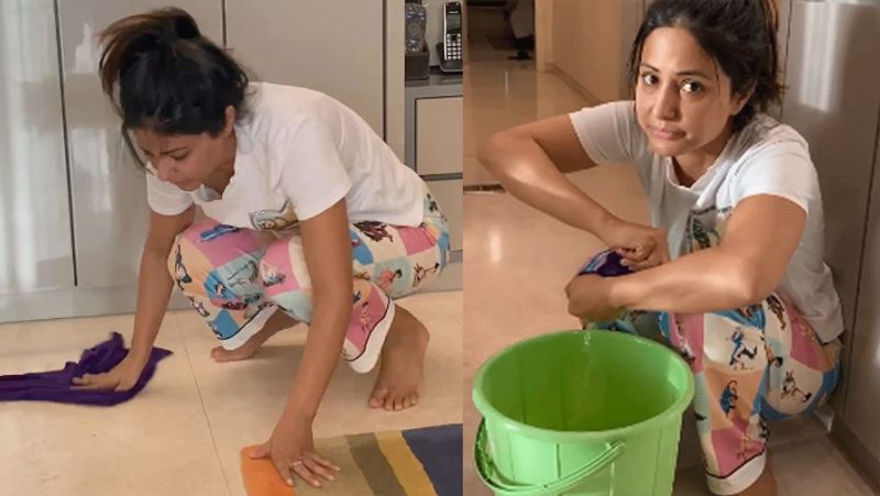 Hina khan shares her quarantine timepass photos of her social media