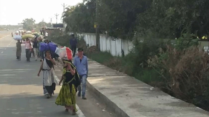 coronavirus lockdown in india workers returning home due to fear of coronavirus kpr