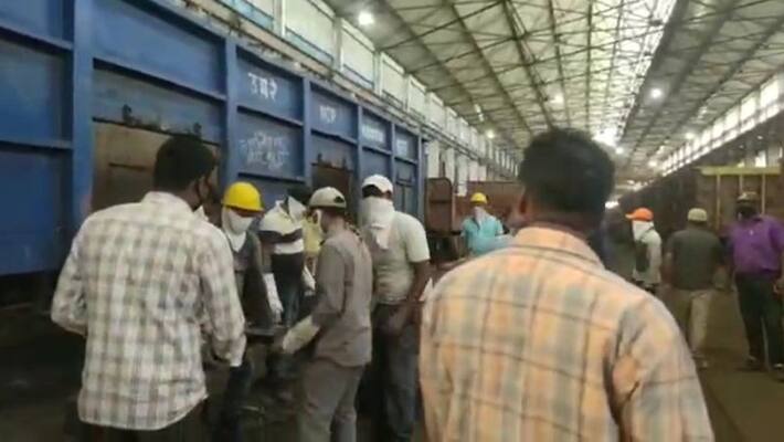 Railway workshop still continues it`s work amid lockdown Railway workshop still continues it`s work amid lockdown