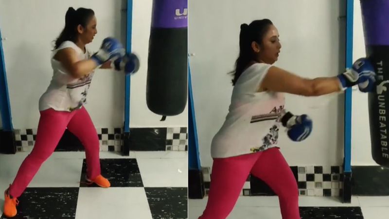 Rani chatterjee Boxing inside her House Due to lockdown And Corona virus KPY