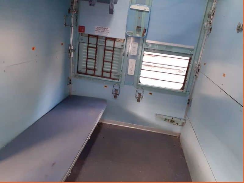Rail coach converted as hospital room for corona virus treatment